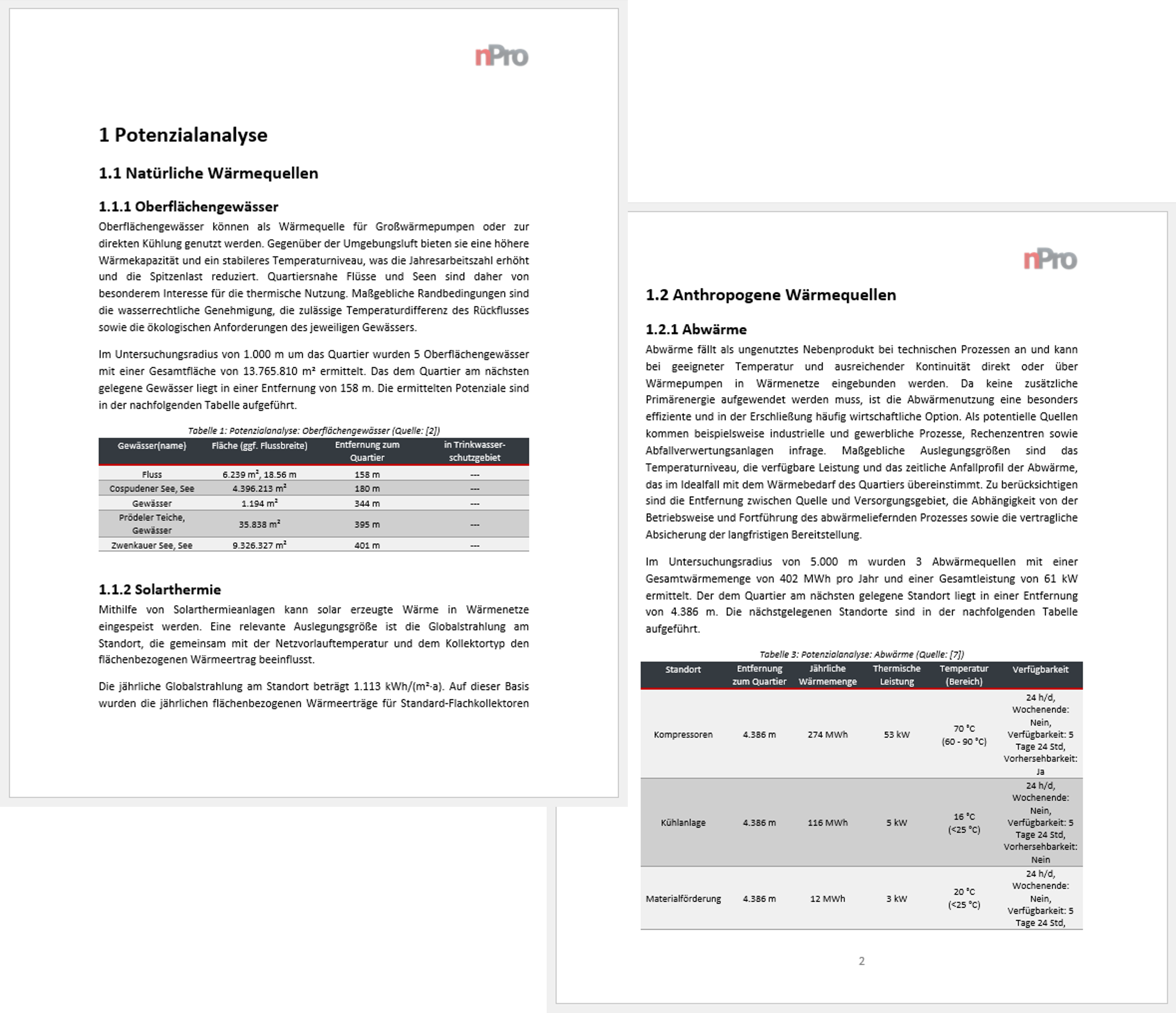Bericht zur Potenzialanalyse nPro