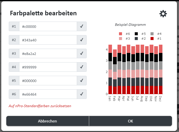 Ändern des Farbschemas