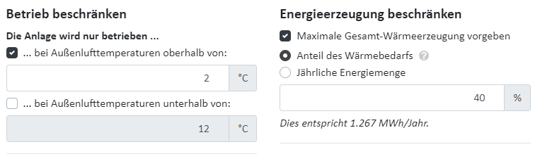 Betriebsbeschränkungen