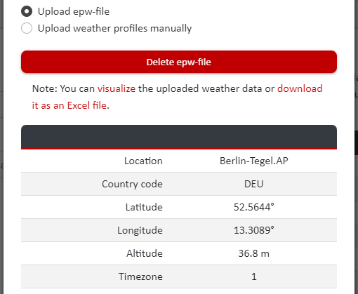 Uploading epw Files